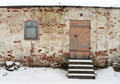 Built structure in winter