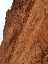 Scenic view of rock formation against sky