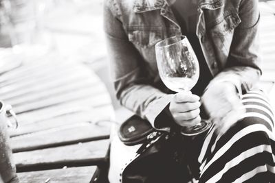 Close-up of man holding drink