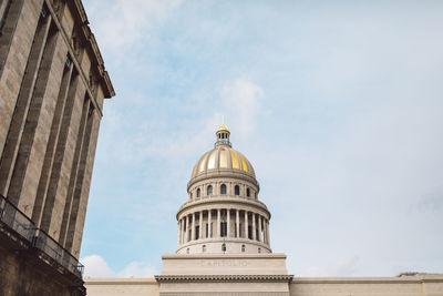 Low angle view of building against sky