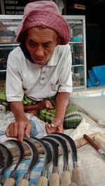 Full length of a man working