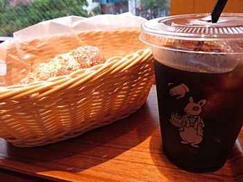 Close-up of drink on table