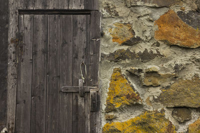 Close-up of weathered wall