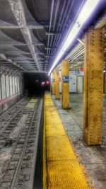 Railroad station platform