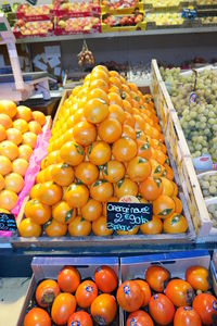 Full frame shot of fruits for sale at market stall