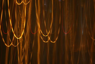 Full frame shot of orange light painting