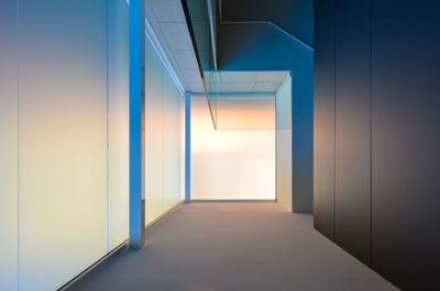 Empty corridor in modern building