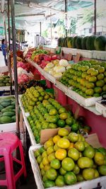 Variety of fruits for sale