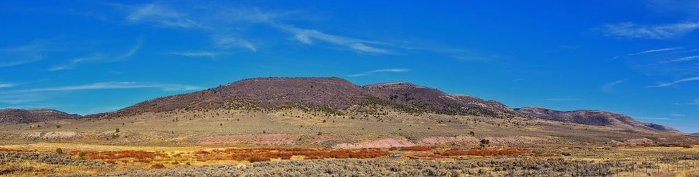 Looking towards moab panorama views of desert mountain canyonlands arches national park  utah usa