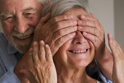 Close-up of senior woman