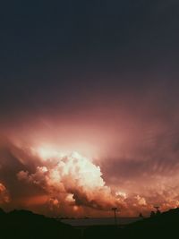 Scenic view of landscape against sky during sunset