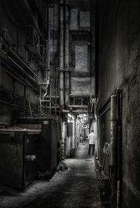 Narrow alley amidst old buildings