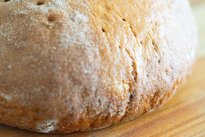 Close-up of bread on table