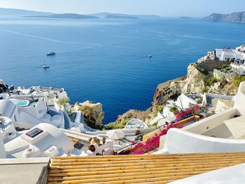 High angle view of oia