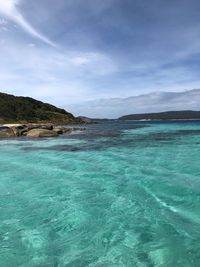 Scenic view of sea against sky