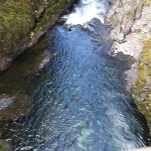 River flowing through rocks