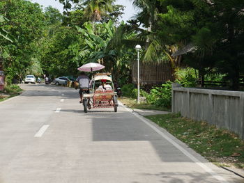 Car on street in city