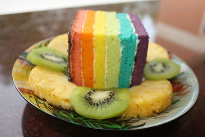 Close-up of sweet food on table