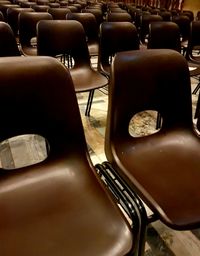 Chairs in row