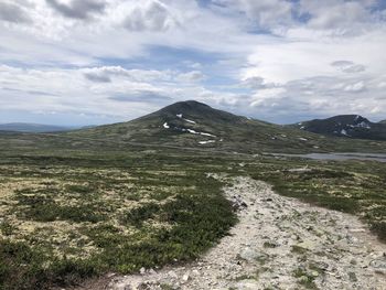 Scenic view of landscape against sky