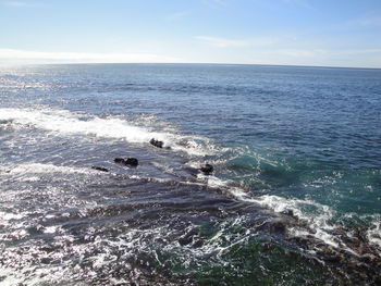 Scenic view of sea against sky