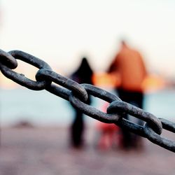 Close-up of chainlink fence