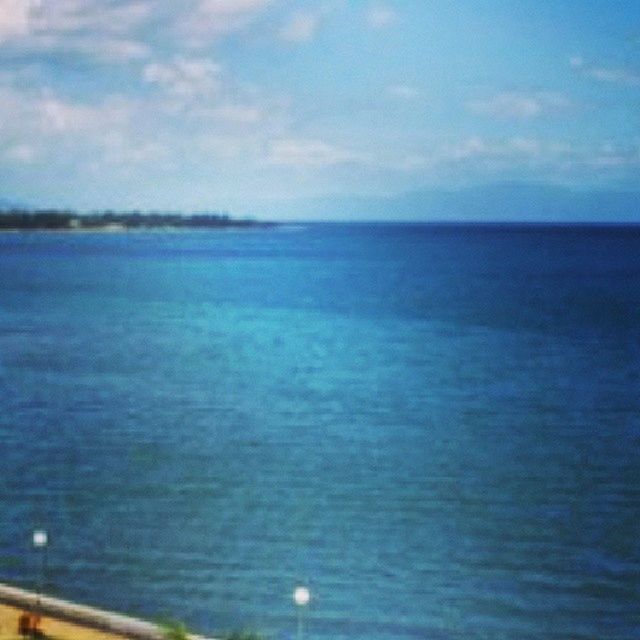 water, sea, scenics, tranquil scene, horizon over water, sky, tranquility, beauty in nature, blue, waterfront, nature, idyllic, reflection, cloud - sky, seascape, rippled, cloud, calm, outdoors, no people