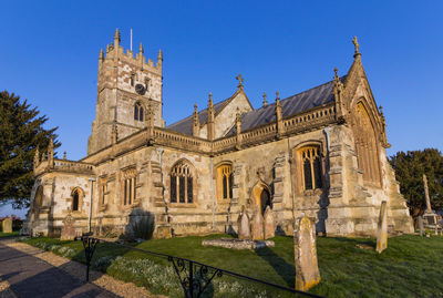 Historic building against blue sky