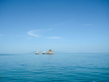 Scenic view of seascape against sky