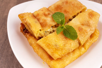 Close-up of food in plate