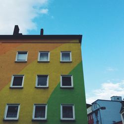 Low angle view of building against sky