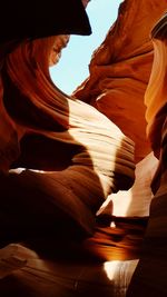 Rock formation in cave