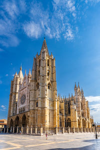 Low angle view of building against sky