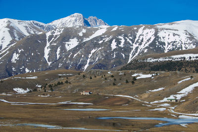 Wild and high mountain in abruzzo in the spring season