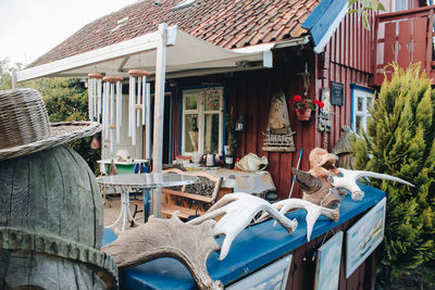 View of buildings in market