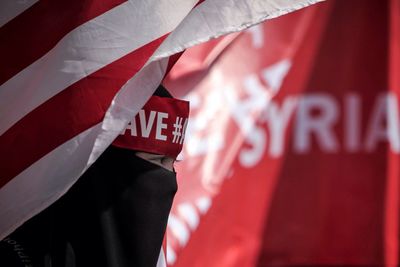 Close-up of flag