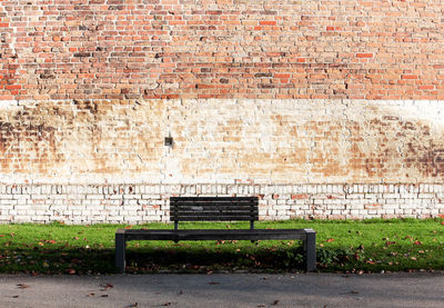 View of brick wall