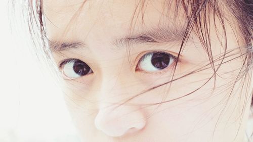 Close-up portrait of cute child