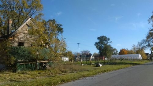 Built structure with trees in background