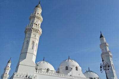 Low angle view of traditional building against clear sky