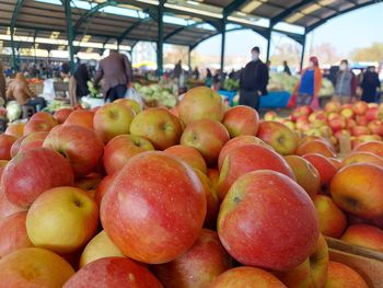 Full frame shot of fruits for sale at market stall