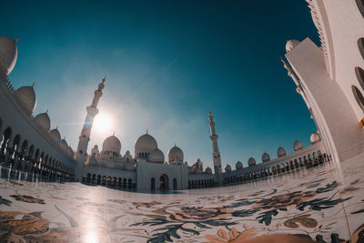 Low angle view of buildings against sky