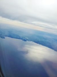 Aerial view of cloudscape against sky