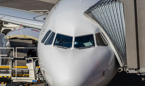 Low angle view of airplane