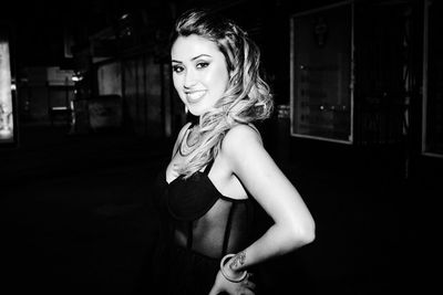 Portrait of young woman