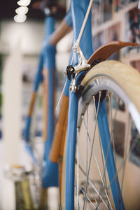 Detail shot of a bicycle