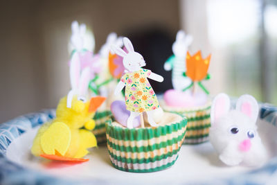 Close-up of cake on table