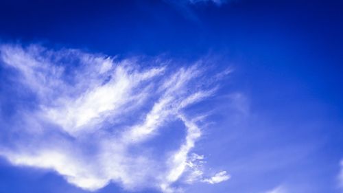 Low angle view of clouds in sky