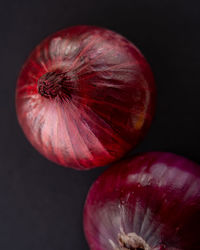 Close-up of pumpkin against black background