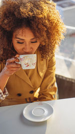 African-american women and coffee